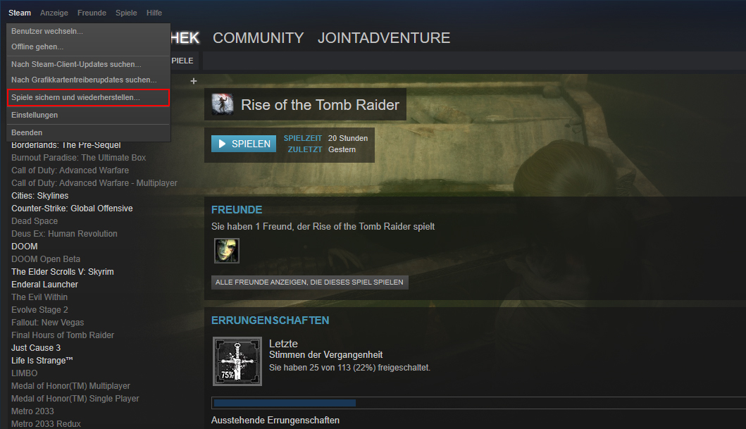 Steam Backuphjm
