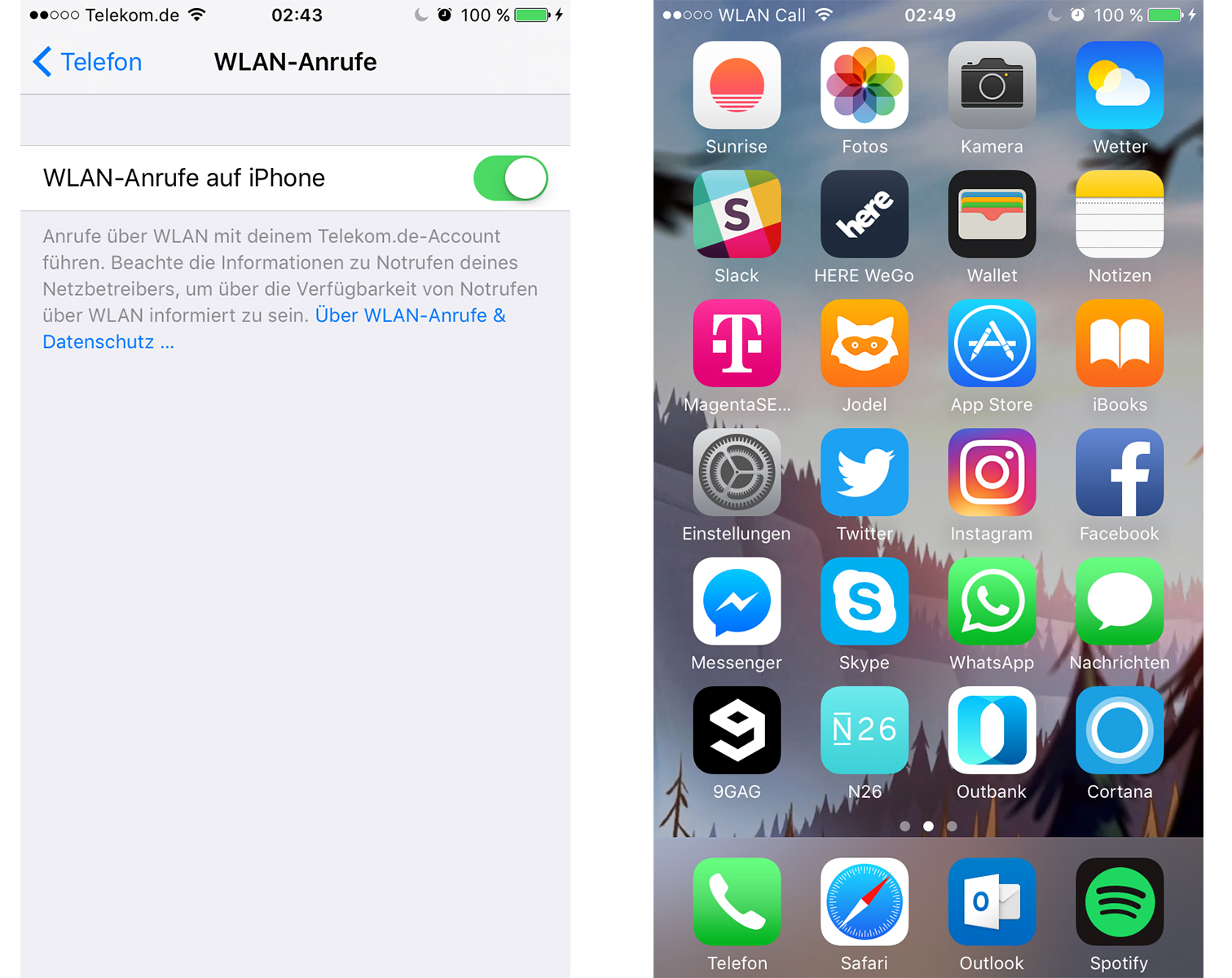 Telekom WLANCall iOS